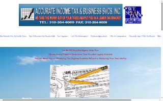 Accurate Income Tax Services and So Much More website
