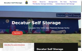 Decatur Self Storage website