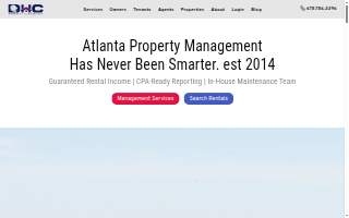 DHC Property Management website
