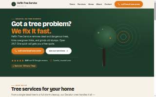 Heflin Tree Service LLC website