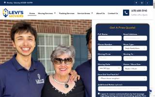 Levi's Movers website