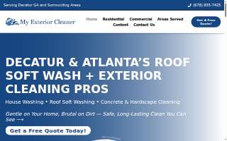 My Exterior Cleaner website