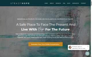 Steady Hope Counseling website