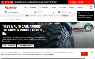 Firestone Complete Auto Care website