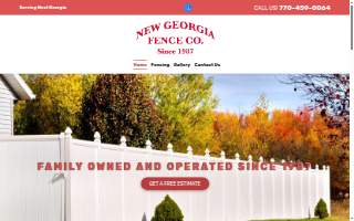 New Georgia Fence Company of Douglasville website