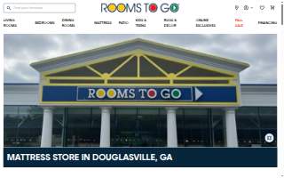 Rooms To Go website