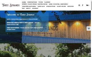 Three Strands Vineyard and Winery website
