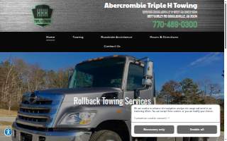 Triple H Towing website