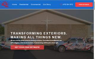 All Things New Pressure Washing website