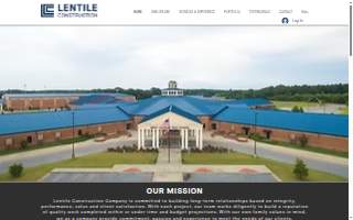 Lentile Construction Co website