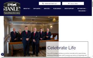 Stanley Funeral Home Inc website