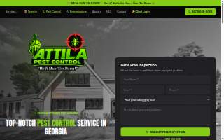 Attila Pest Control website