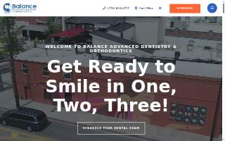 Balance Advanced Dentistry and Orthodontics website