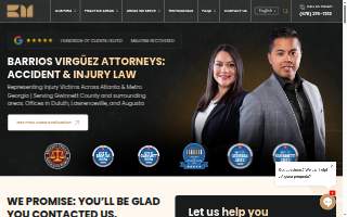 Barrios Virguez Attorneys: Accident & Injury Law website