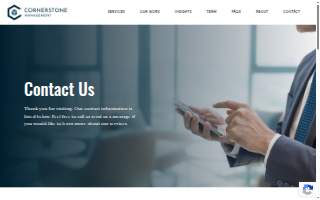 Cornerstone Management website