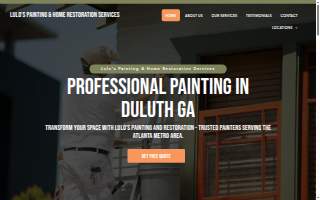 Lulos Painting & Home Restoration Services website