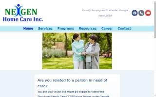 Nexgen Home Care Inc website