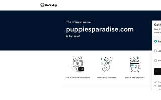 Puppy's Paradise website
