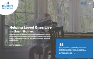 Bluebird Homecare website