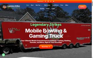 Legendary Strikes Mobile Bowling & Gaming Truck of Brookhaven website