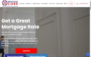 Mortgage Core LLC website