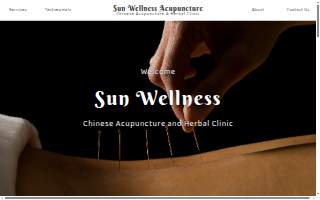 Sun Wellness Acupuncture website