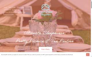 Sweet Dream Sleepovers website