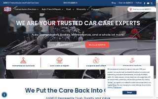 AAMCO Transmissions & Total Car Care website