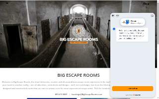 Big Escape Rooms website