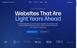 Trajectory Web Design website