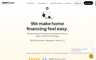 UHome Mortgage of East Point website