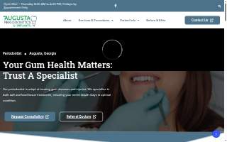 Augusta Periodontics and Implants website