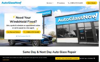Auto Glass Now website