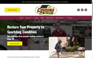 Cousins Pro Wash website