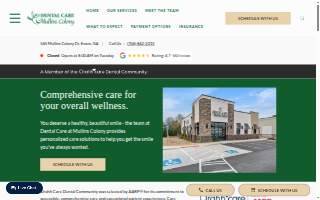 Dental Care at Mullins Colony website