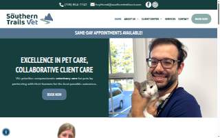 Southern Trails Vet website