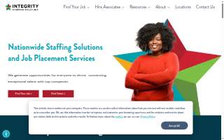 Integrity Staffing website