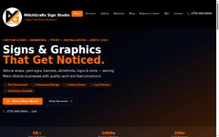 MitchGrafix Sign Studio website