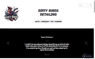 Dirty Birds Detailing, LLC website