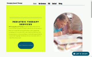 Emerging Speech Therapy website