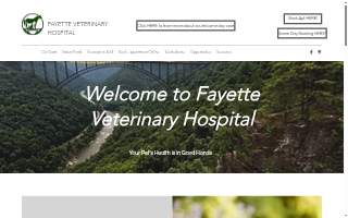 Fayette Veterinary Medical Center website
