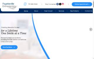 Fayetteville Orthodontics website