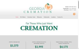 Georgia Cremation website