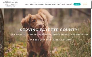 Homeward Hounds Pet Sitting, LLC website