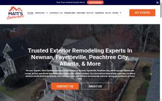 Matts Exteriors website
