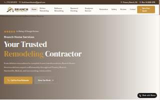 Branch Home Services website