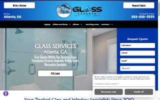 Glass Experts website