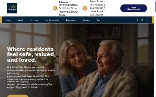 Infinite Care Home website