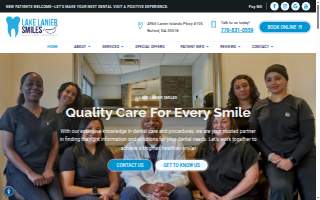 Lake Lanier Smiles website