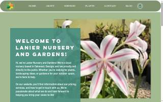 Lanier Nursery And Gardens website